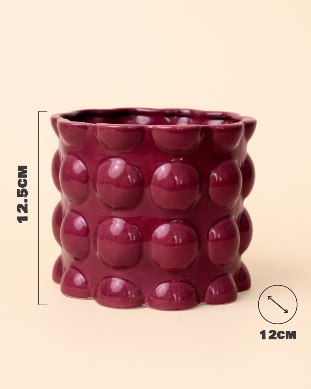 Maceta bob-magenta-size