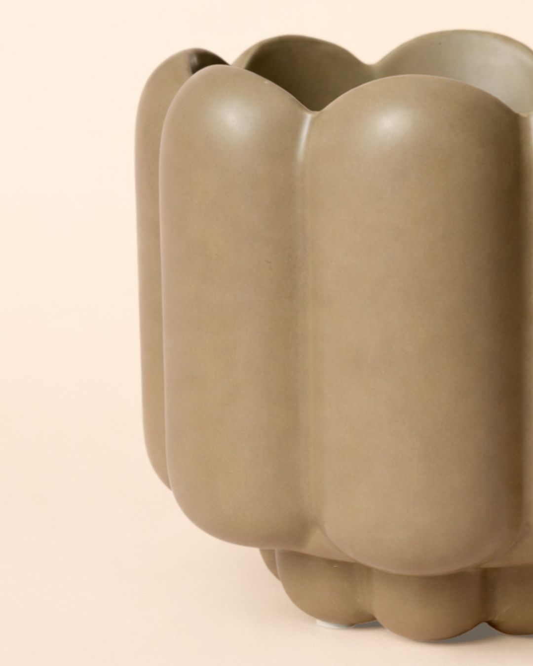 Retro - Maceta Cerámica Moca Mate M 11 cm