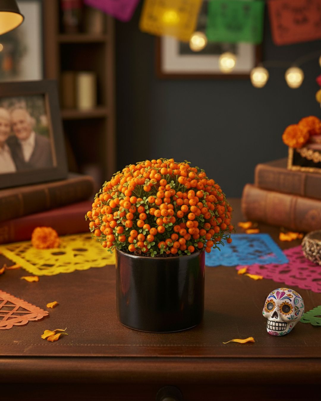 nertera granadensis contexto dia de muertos