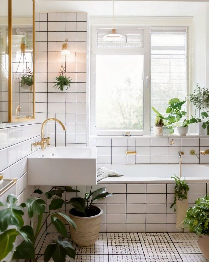 plantas para el cuarto de baño